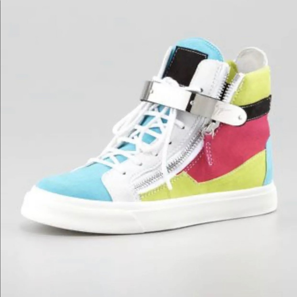 Giuseppe Zanotti Colorblock Hightop Sneaker